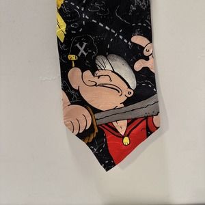Vintage Popeye The Sailorman Men's Necktie‎ Licensed Cartoon Brutus Neck Tie